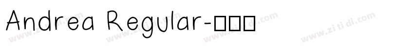 Andrea Regular字体转换